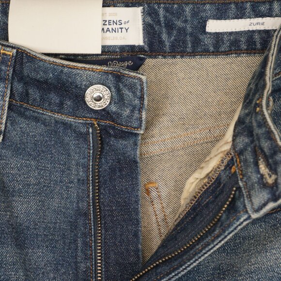 New Citizens of Humanity Zurie High Rise Straight Leg Jeans in Eugene size 24 - Picture 14 of 16